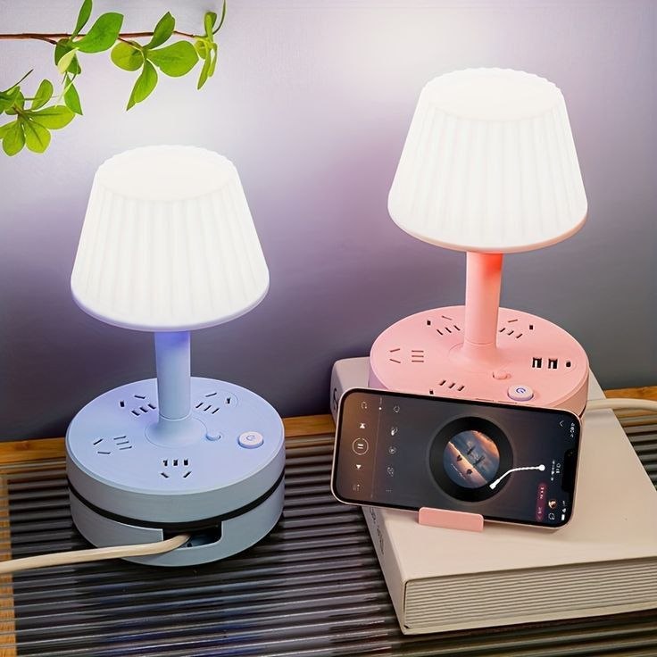 All in one Table Lamp Socket 4