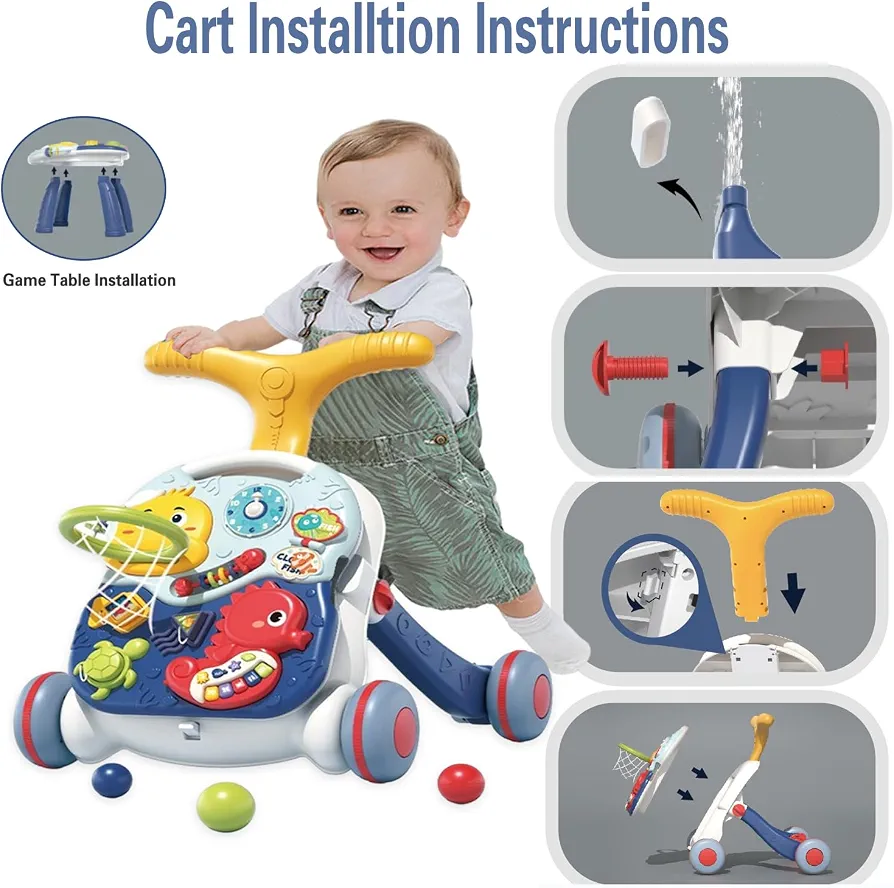 3 in 1 Learning Walker for Babies, Sit 2