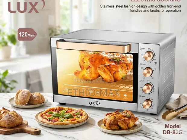 LUX 60 ሊትር ኤሌክትሪክ ኦቨን (Model: DB-835) 3