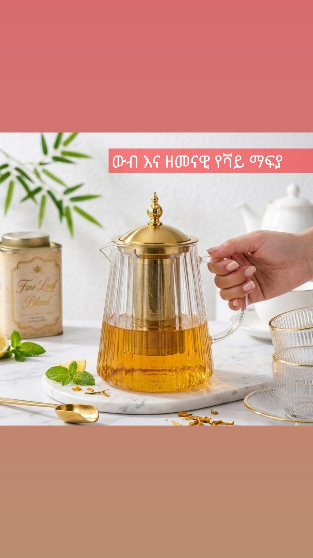 የሻይ ማፍያ ማቅረቢያ 2