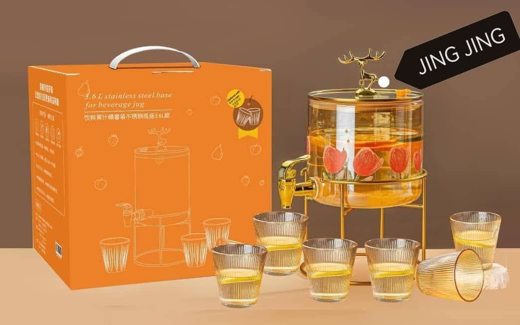 Glass dispenser jar 2