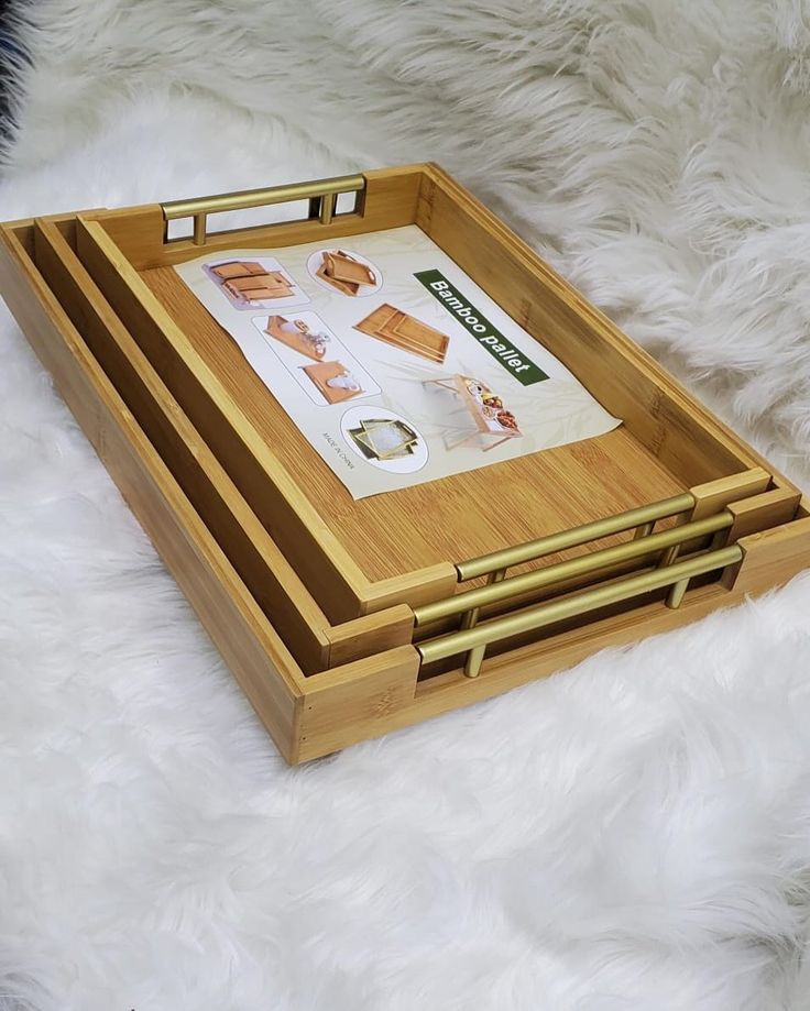 Bamboo Pallet serving Tray 2