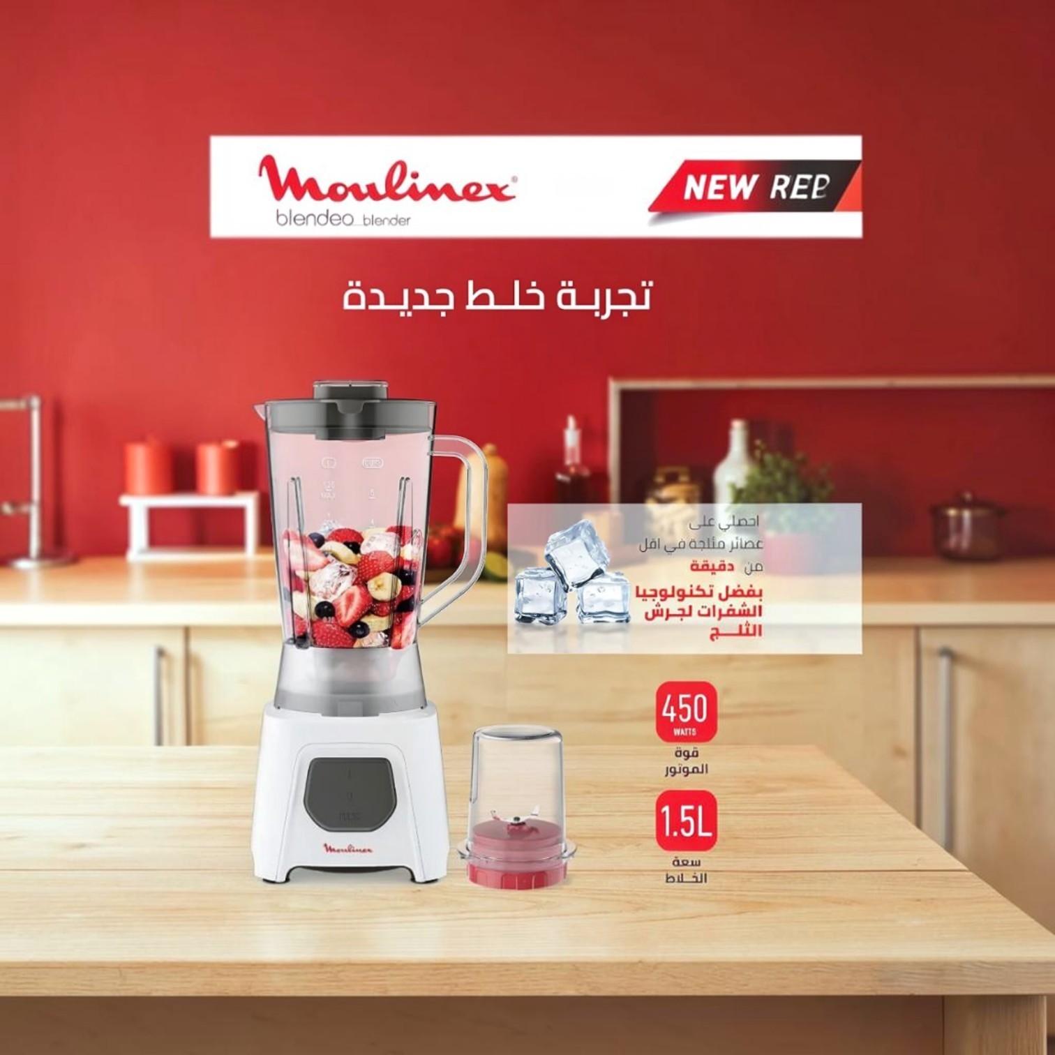 2In1 ኦርጅናል የሙሊኔክስ (Moulinex) የጁስ እና የቅመም መፍጫ ብሌንደር 3