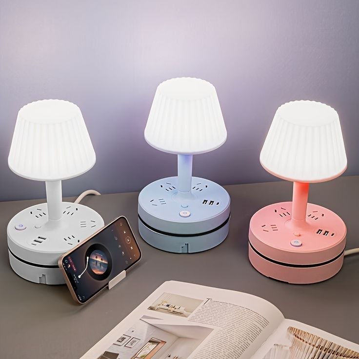 All in one Table Lamp Socket 3